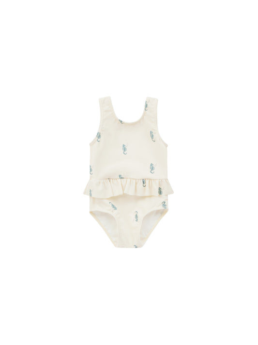 RYLEE & CRU Skirted One-Piece || Seahorse