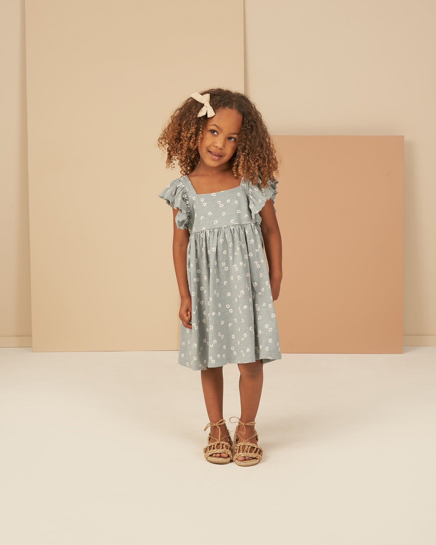 Rylee & Cru Mariposa Dress || Blue Daisy