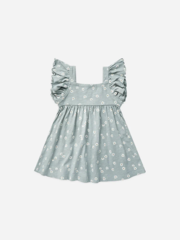 Rylee & Cru Mariposa Dress || Blue Daisy