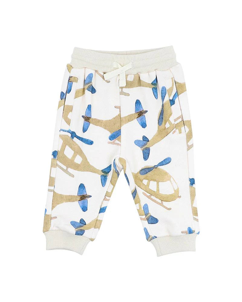 HIGH FLYER PRINT TRACK PANTS 3-7YRS