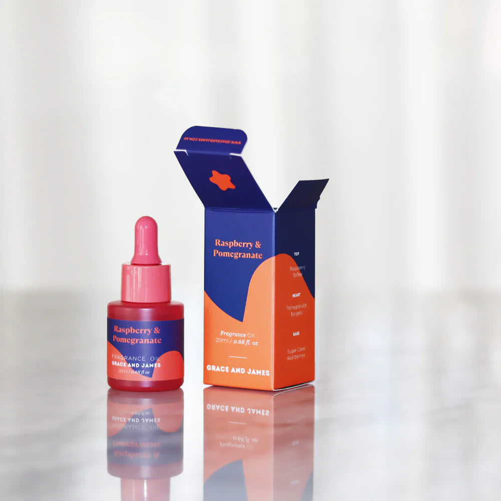 Grace & James Raspberry & Pomegranate - Felt Air Freshener