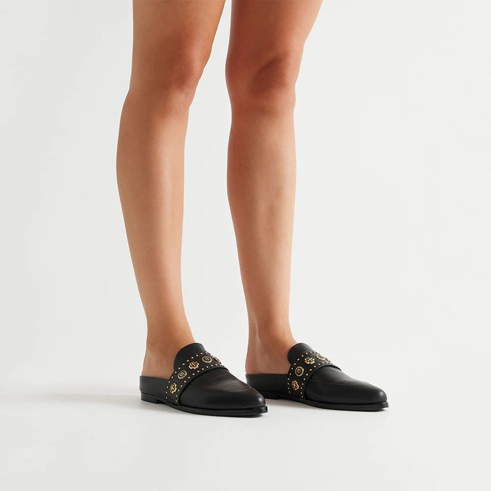 Sol Sana Tuesday Western Slide \ Black/Gold