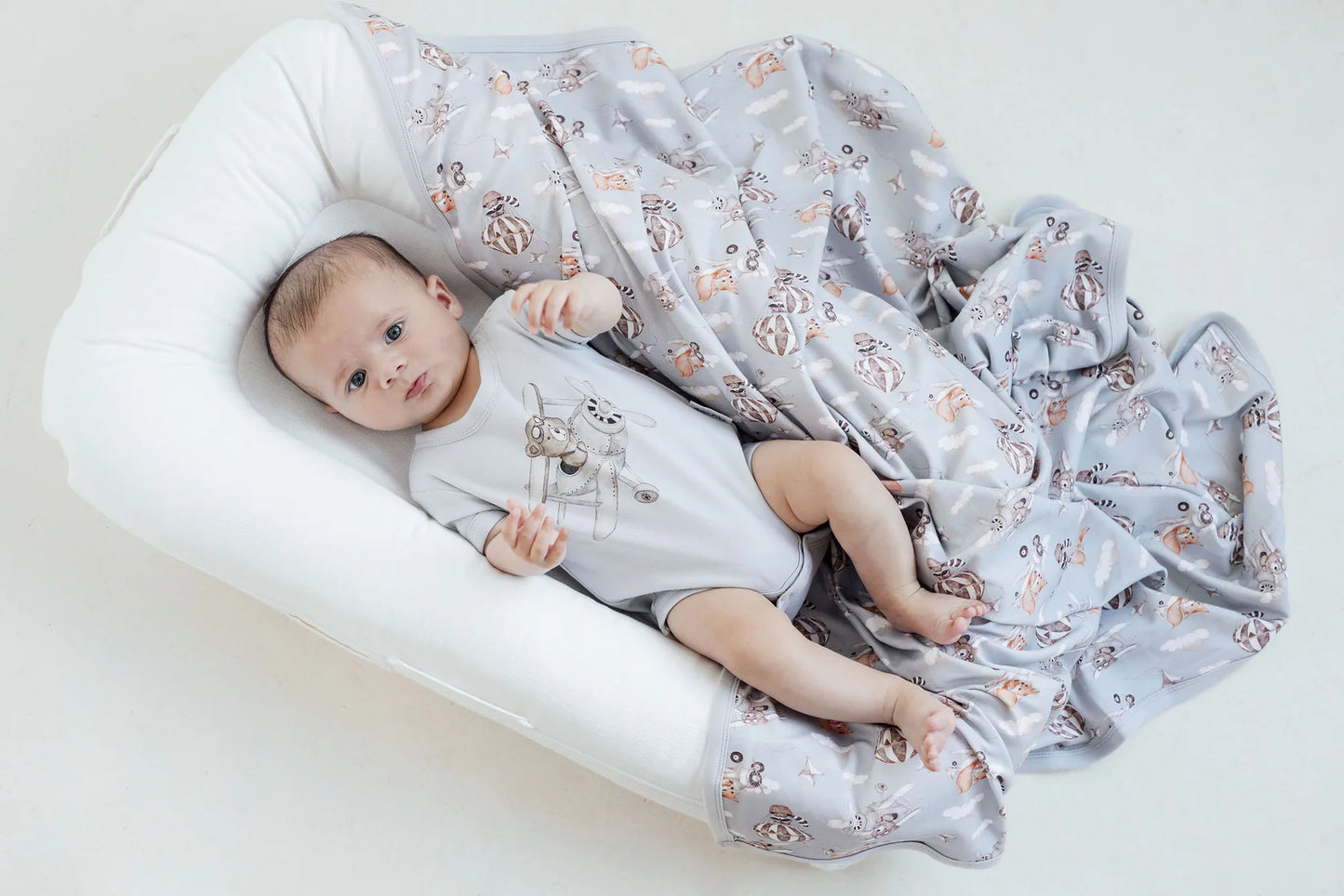 Aster & Oak - Flying Friends Baby Wrap