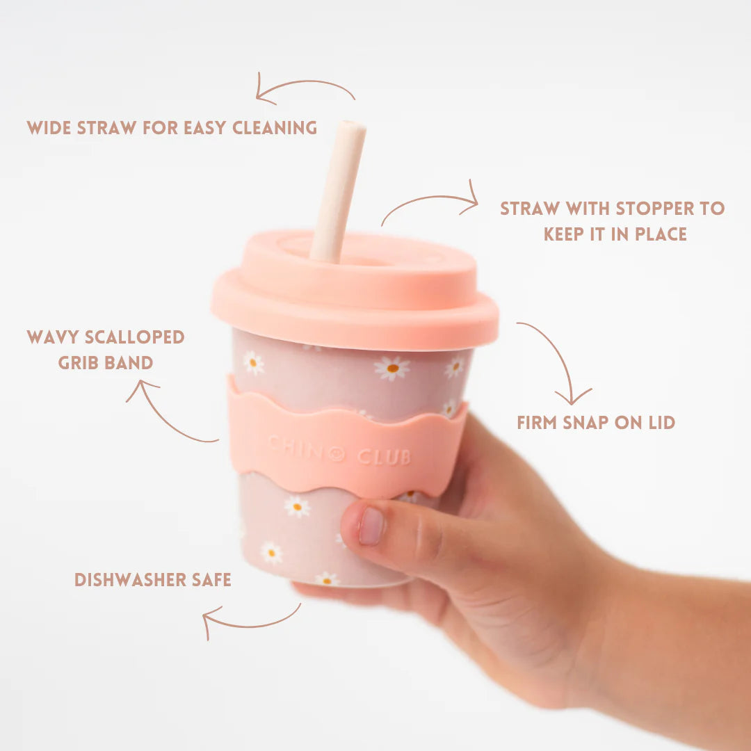 Chino Club - Pink Daisy Babychino Cup 4oz