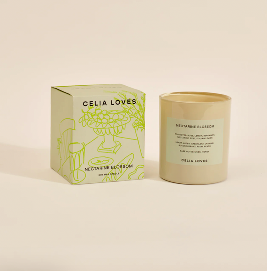 Celia Loves Nectarine Blossom Candle 395g