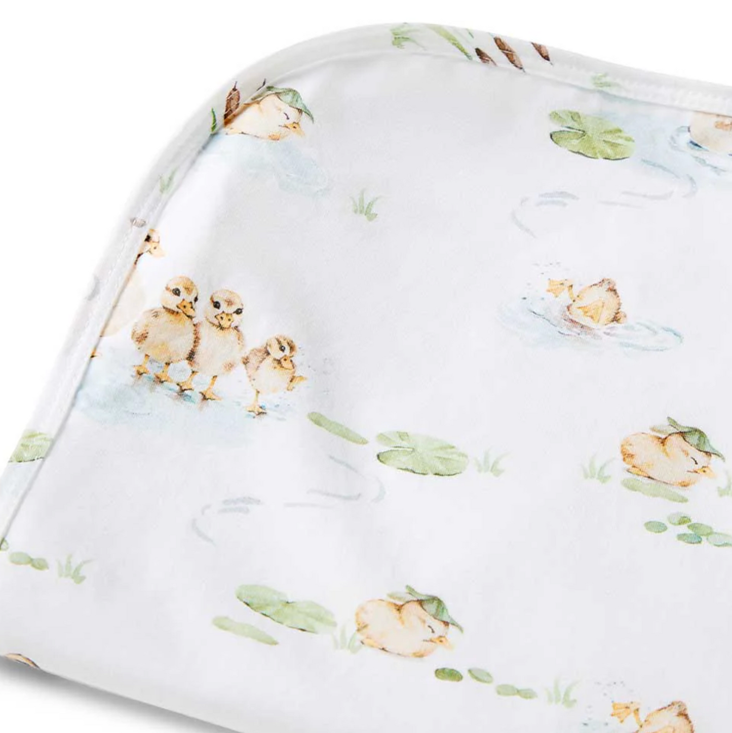 Snuggle Hunny Duck Pond Organic Jersey Wrap & Beanie Set