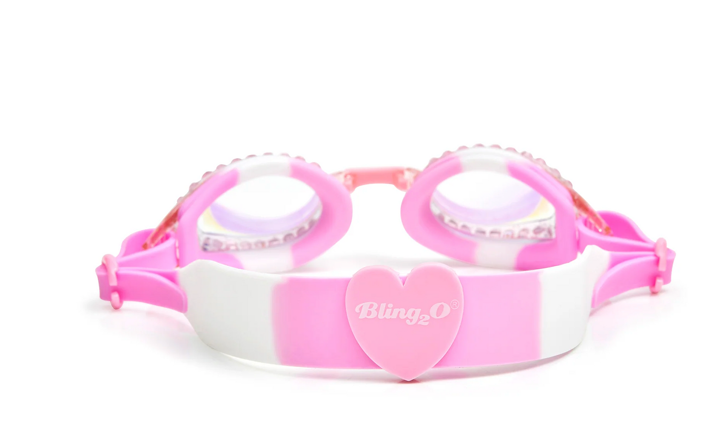 Bling2o Classic White Cherry Blossom Swim Goggles
