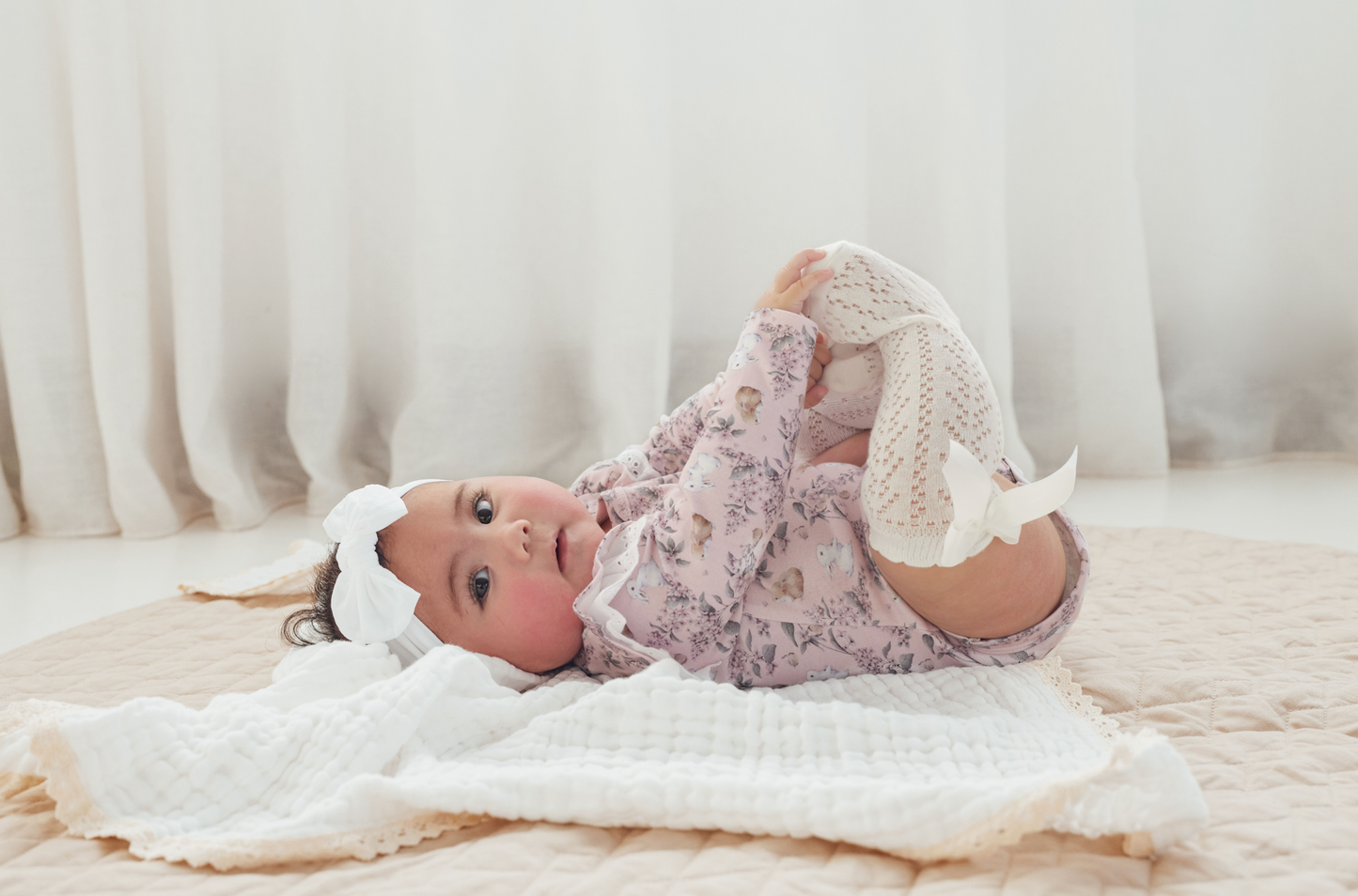 Aster & Oak Bunny Friends Onesie