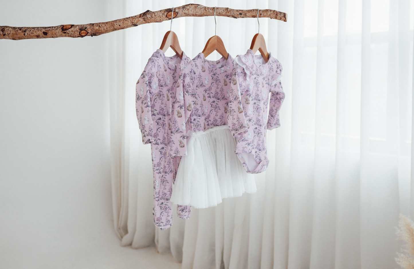 Aster & Oak Bunny Friends Onesie