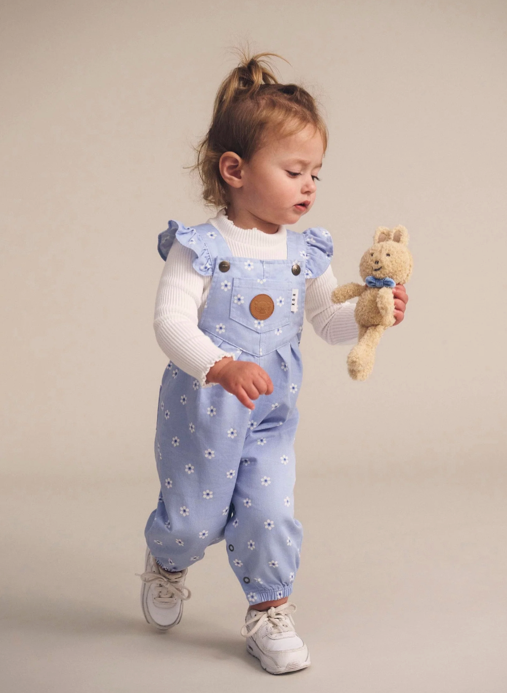 Huxbaby Ditsy Floral Frill Overall