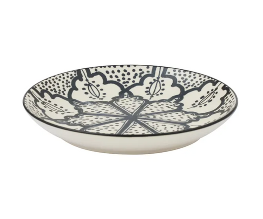 Coast to Coast Aleah Ceramic Plate 15.5cm Black & White