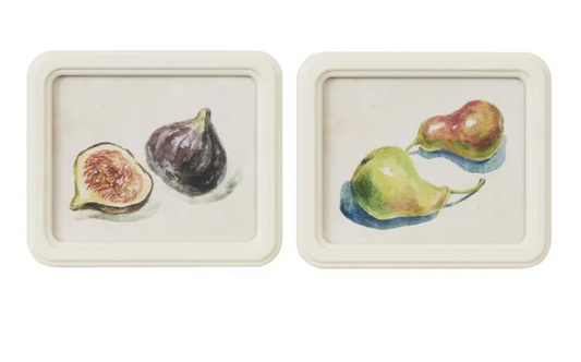 Coast to Coast Frutta Frame Glass Print 21x18cm (2 Styles)