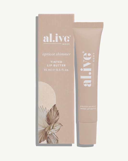 Al.ive Body Tinted Lip Butter - Apricot Shimmer