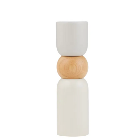 Coast to Coast Pisces Wood Salt & Pepper Grinder Taupe