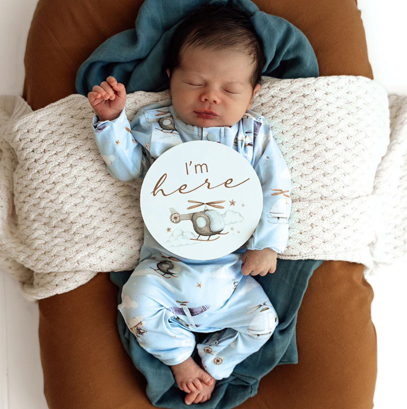 Snuggle Hunny Taking Flight & Pebble Reversible Milestone Cards