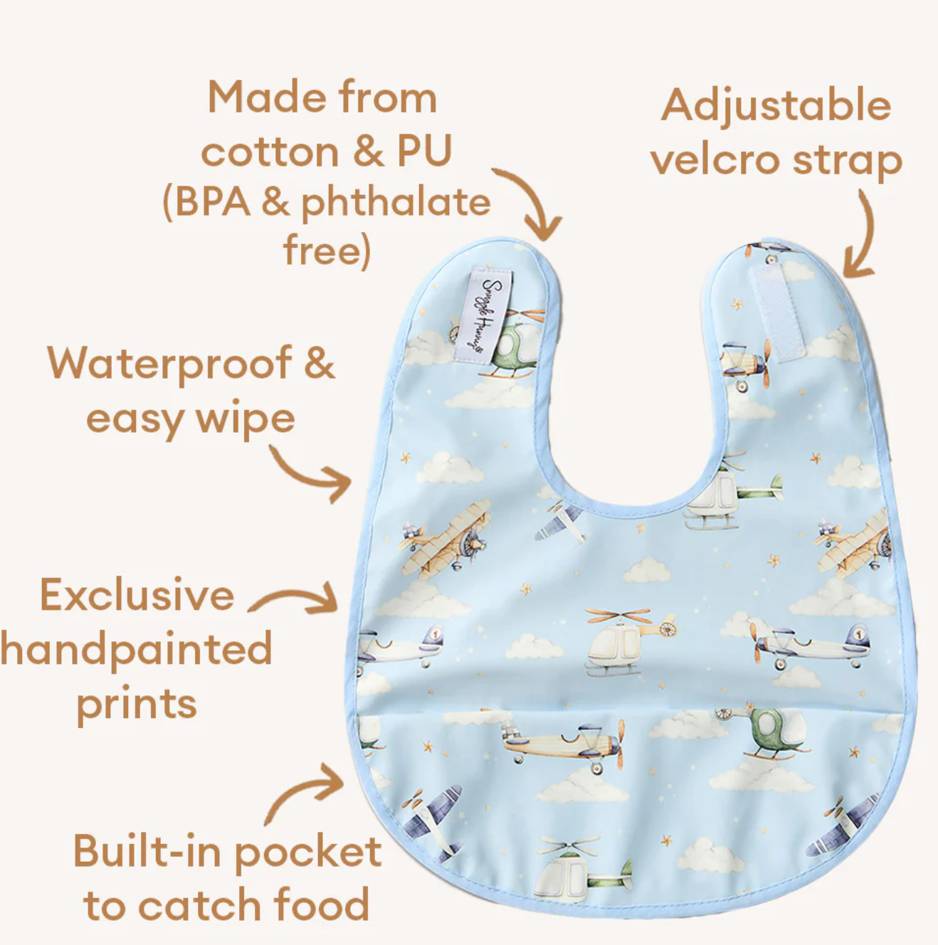 Snuggle Hunny Taking Flight Snuggle Bib
