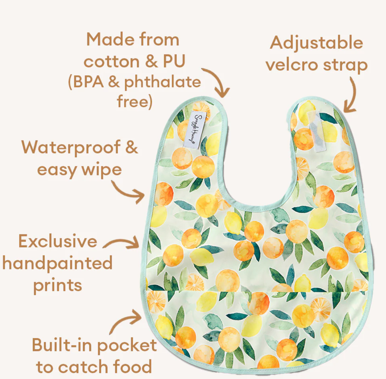 Snuggle Hunny Citrus Squeeze Snuggle Bib