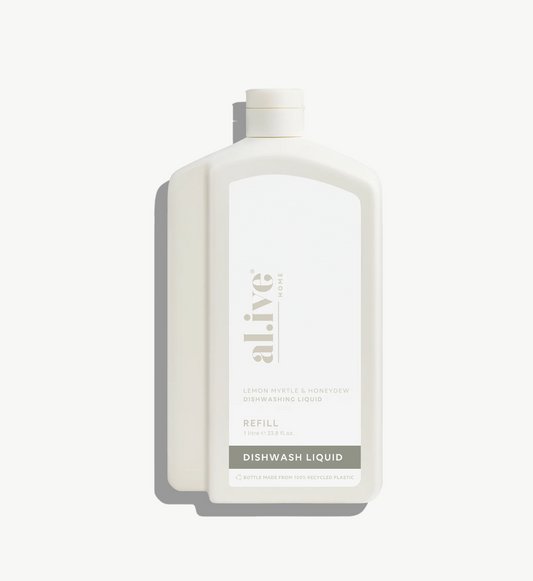 Al.ive Body 1L Dish Wash Refill - Lemon Myrtle & Honeydew
