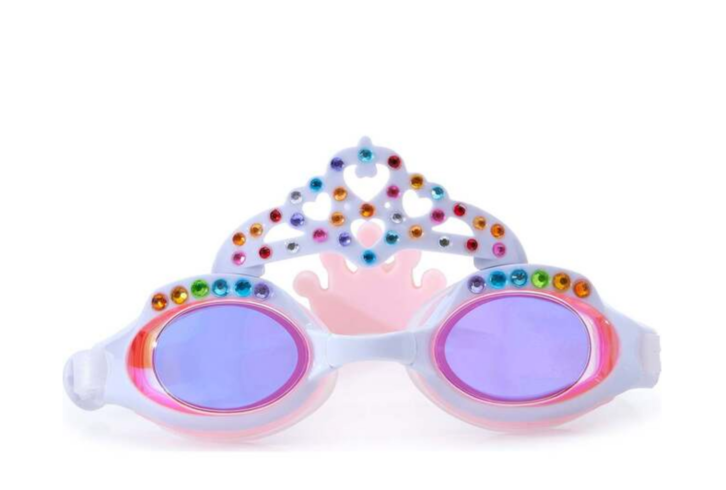 Bling2o Princess Crown Daisy White Swim Goggles