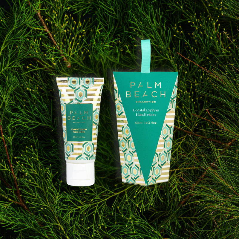 Palm Beach Collection- Coastal Cypress Hanging Bauble 60ml Hand Lotion