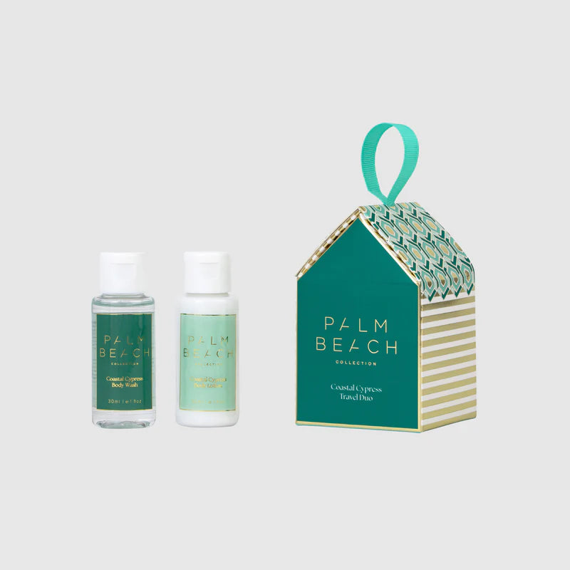 Palm Beach Collection- Coastal Cypress Gingerbread House Travel Duo