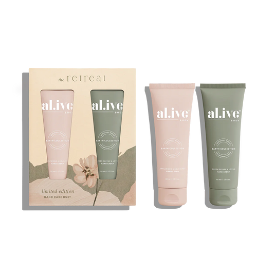 Al.ive Body The Retreat Hand Care Duet - Applewood & Goji Berry + Green Pepper & Lotus