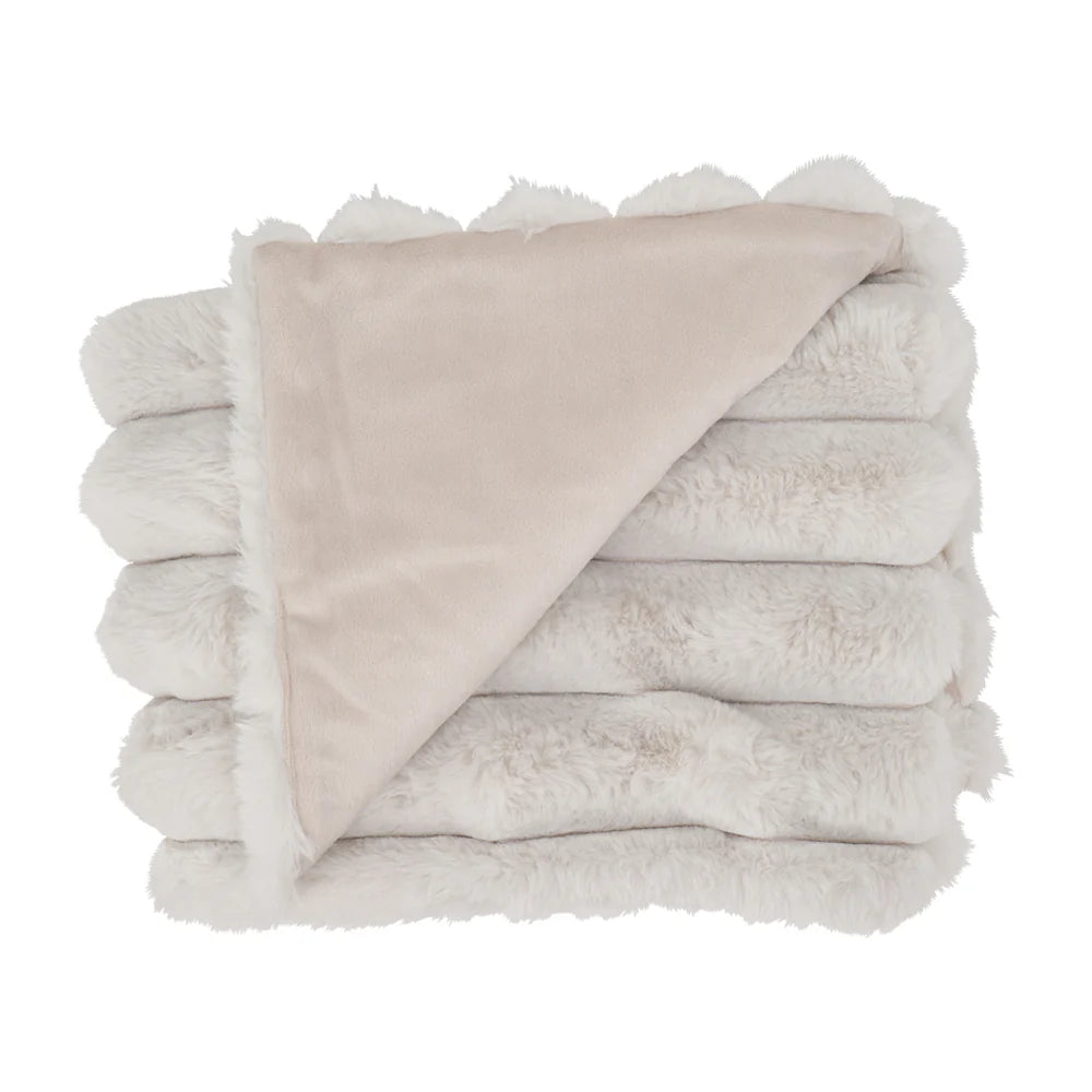 Annabel Trends Baby Throw - Ribbed Fur