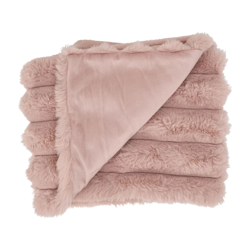 Annabel Trends Baby Throw - Ribbed Fur