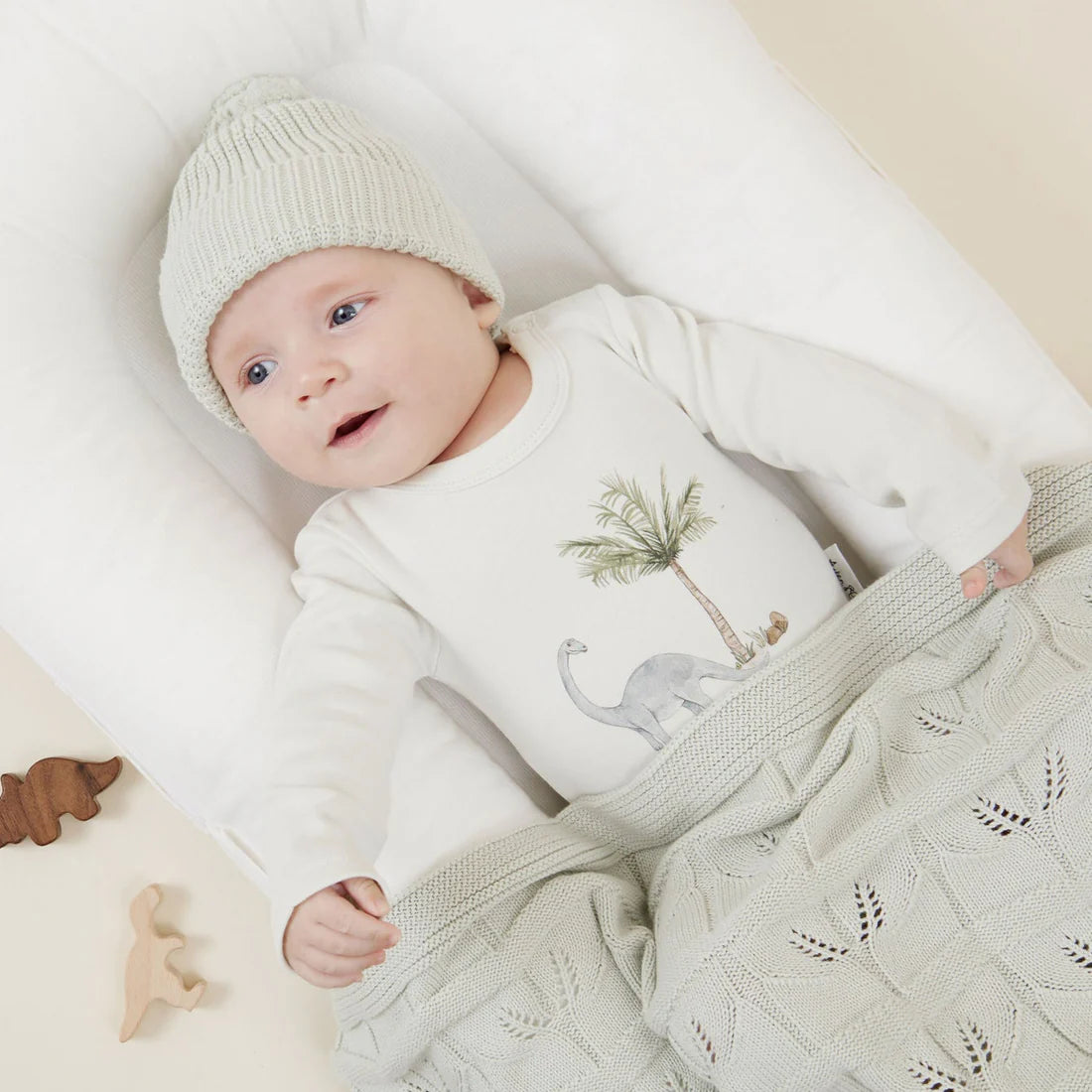 Aster & Oak - Dinosaur Print Onesie