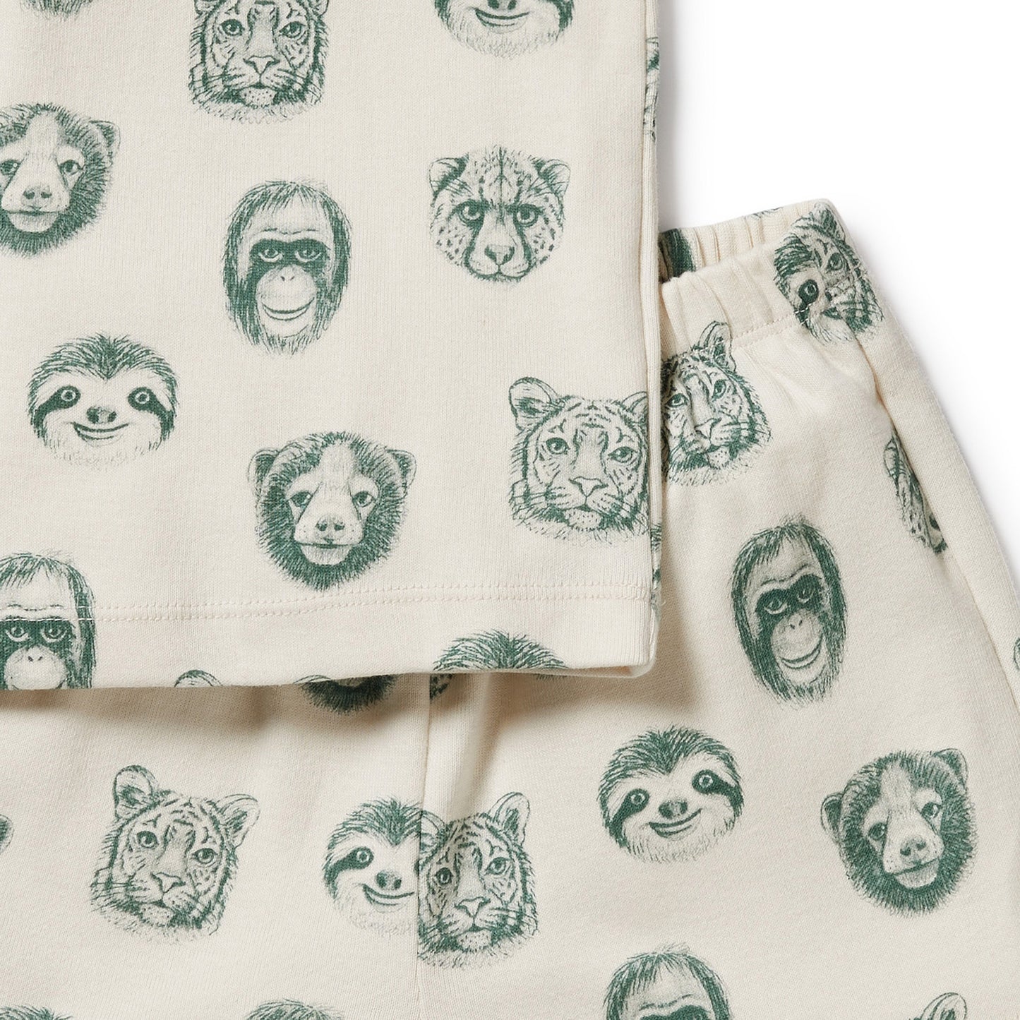 Wilson & Frenchy Hello Jungle Organic Short Sleeve Pyjamas