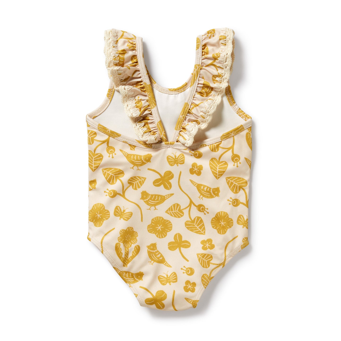 Wilson & Frenchy Goldie Floral Crochet Swimsuit