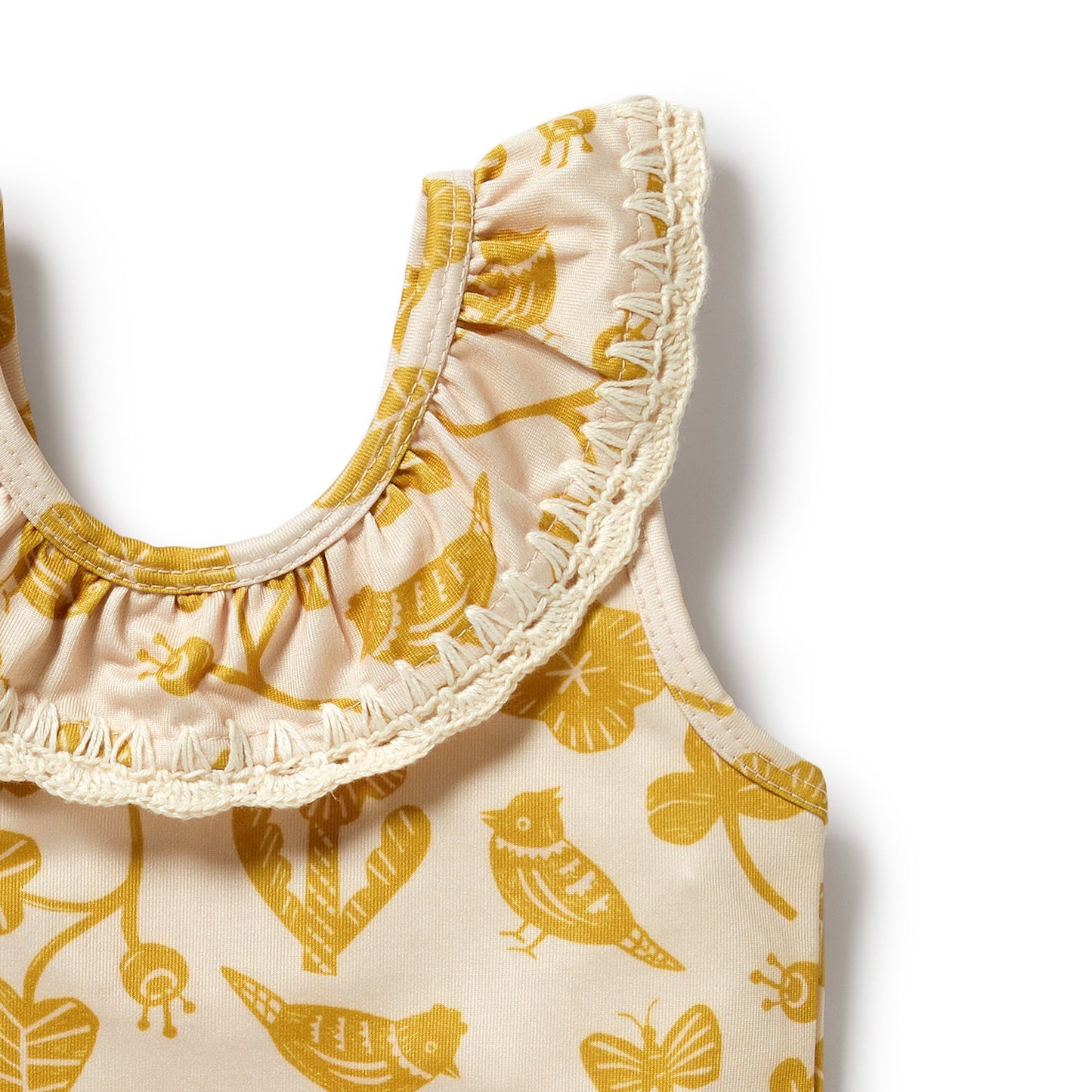Wilson & Frenchy Goldie Floral Crochet Swimsuit