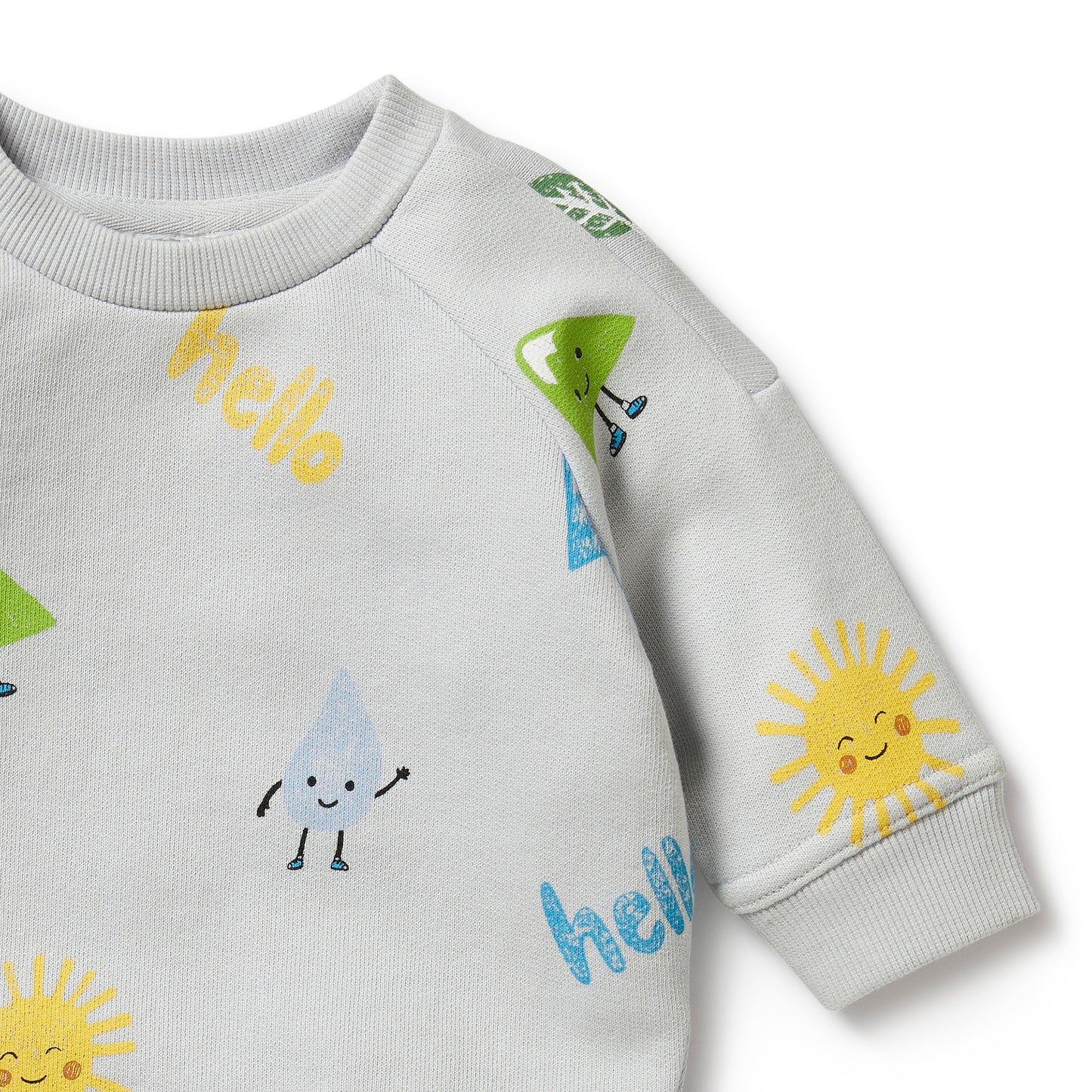 Wilson & Frenchy Organic terry Sweat Bluebell