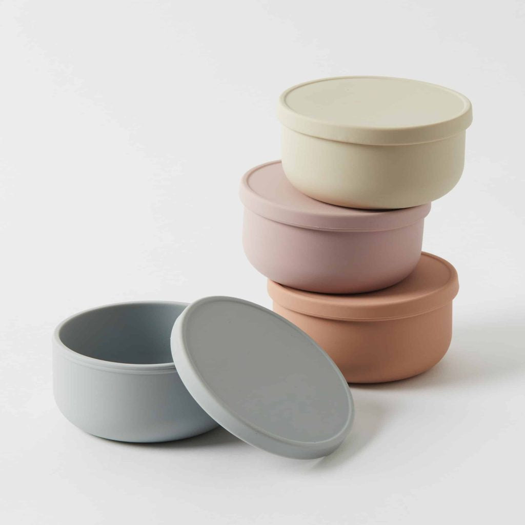 Nordic Kids Henny Silicone Bowl with Lid