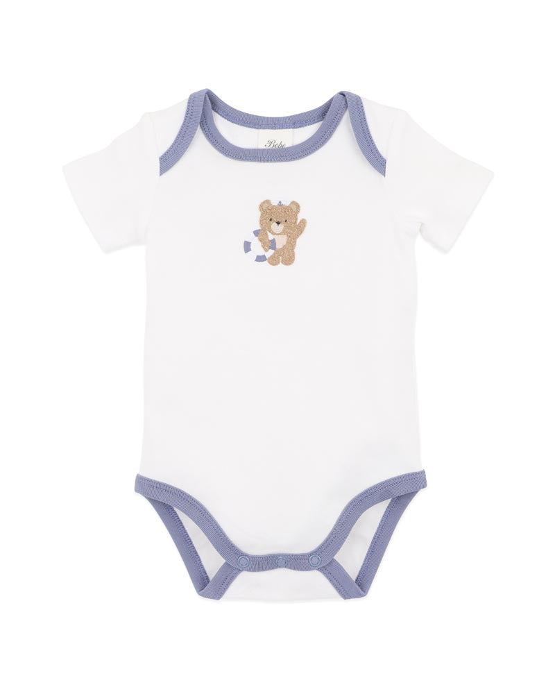 Bebe Axel Sailor Bear Organic Bodysuit