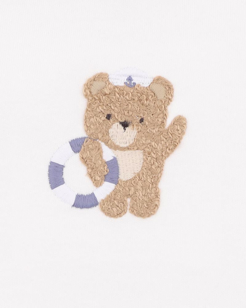 Bebe Axel Sailor Bear Organic Bodysuit