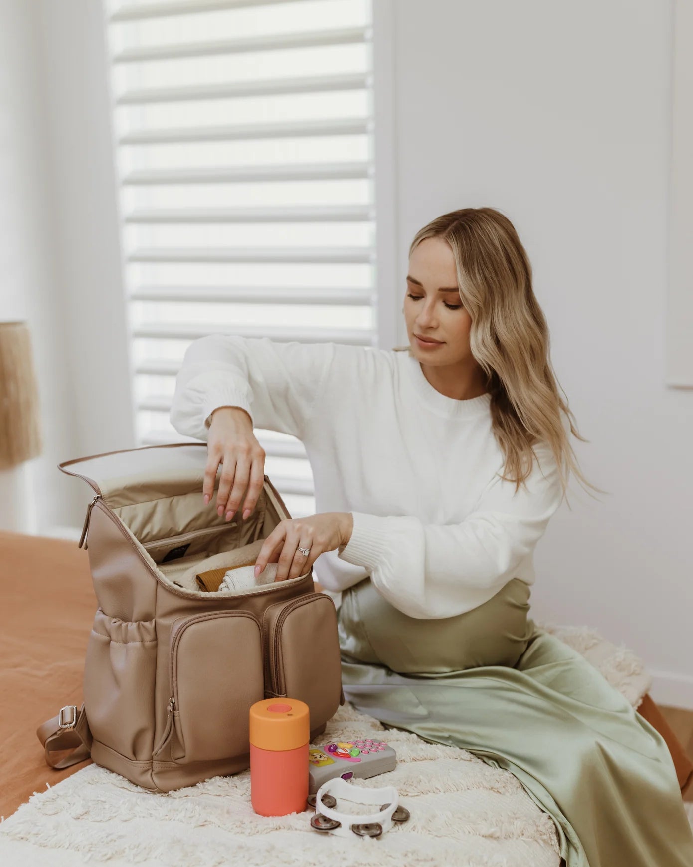 Oi Oi-Signature Nappy Backpack - Vegan Leather