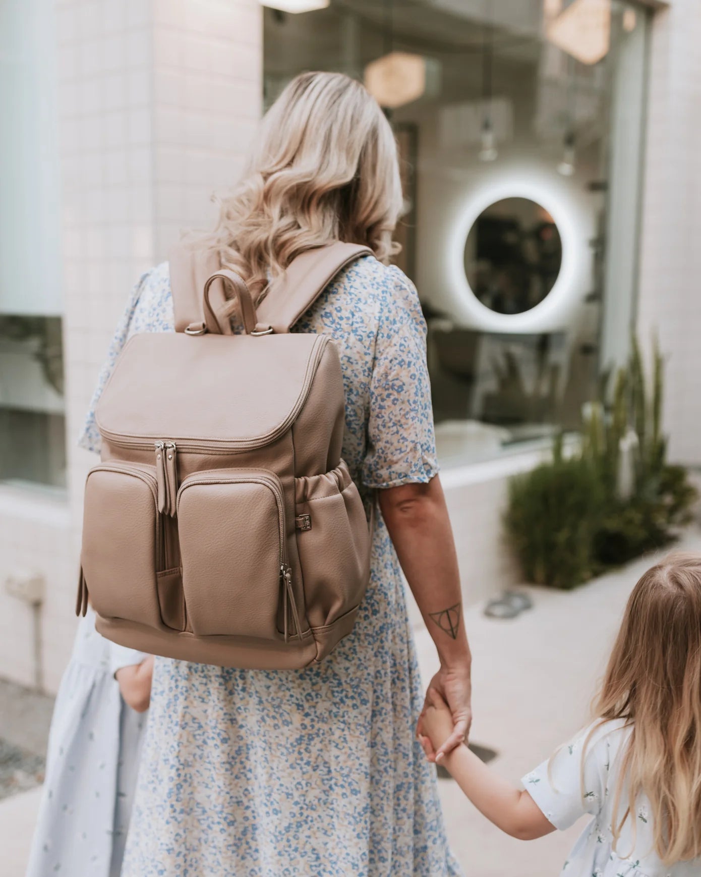 Oi Oi-Signature Nappy Backpack - Vegan Leather