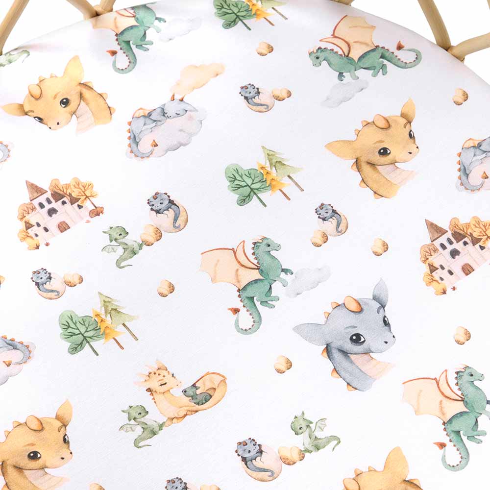 Snuggle Hunny Dragon Organic Bassinet Sheet / Change Pad Cover