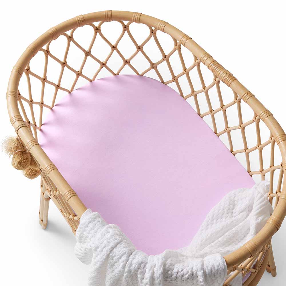 Snuggle Hunny Lilac Bassinet Sheet / Change Pad Cover