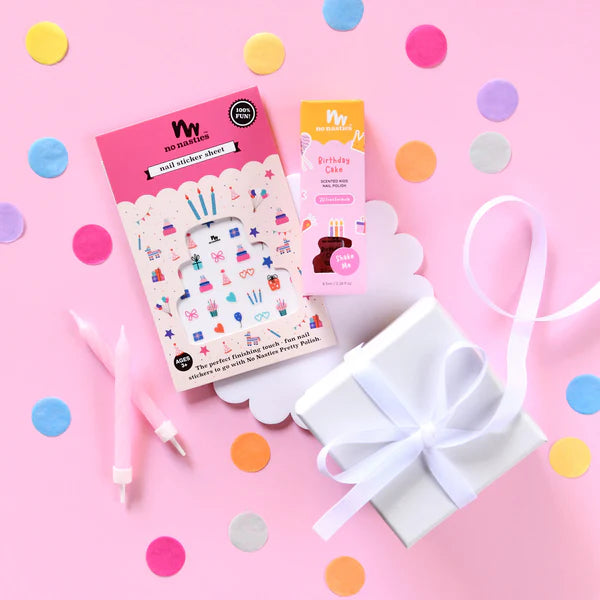 No Nasties Nail Sticker Sheet - Kids Birthday