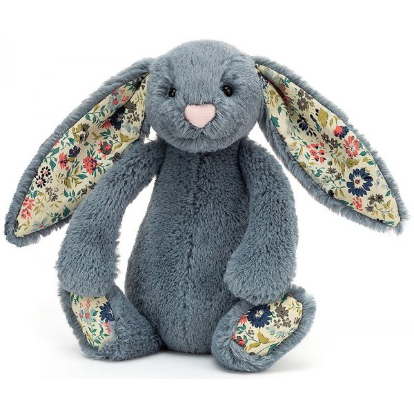 Jellycat Bashful Blossom Dusky Blue Bunny