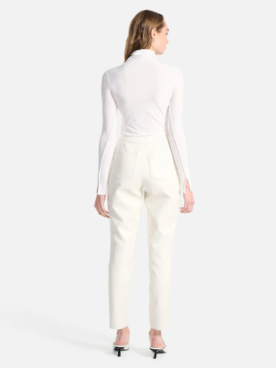 Ena Pelly Freya Long Sleeve Top Vintage White