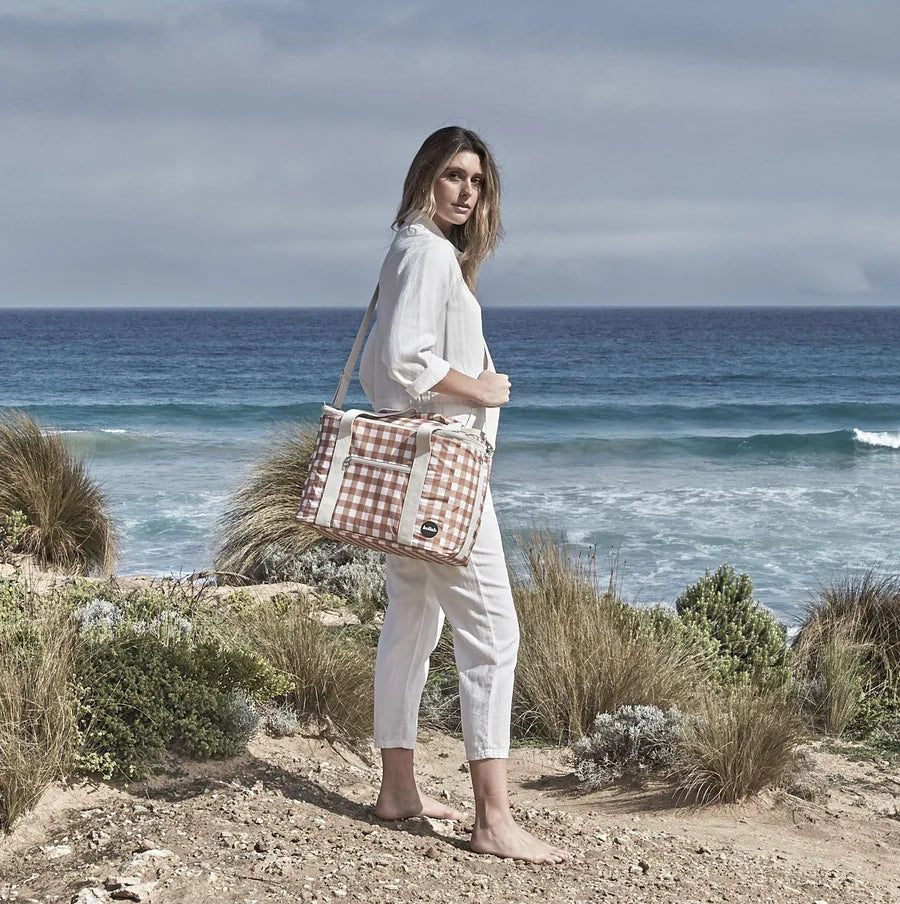 Kollab Picnic Bag - Clay Check