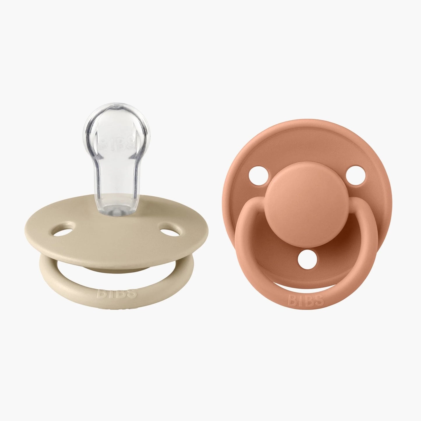 BIBS De Lux Soother Double Pack -Assorted (Round/Natural Rubber)