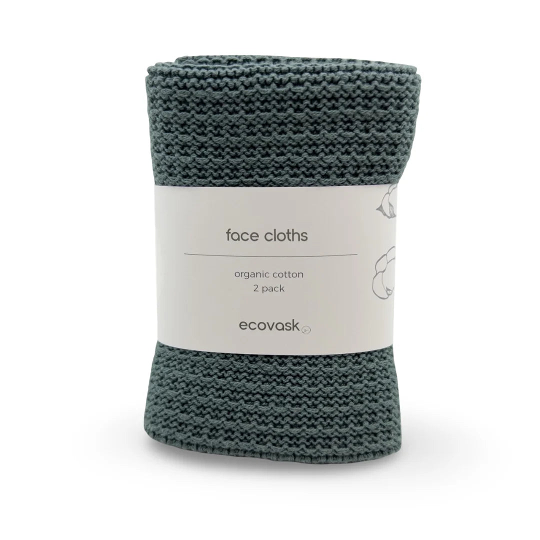 Ecovack Face Cloths 2PK- Assorted