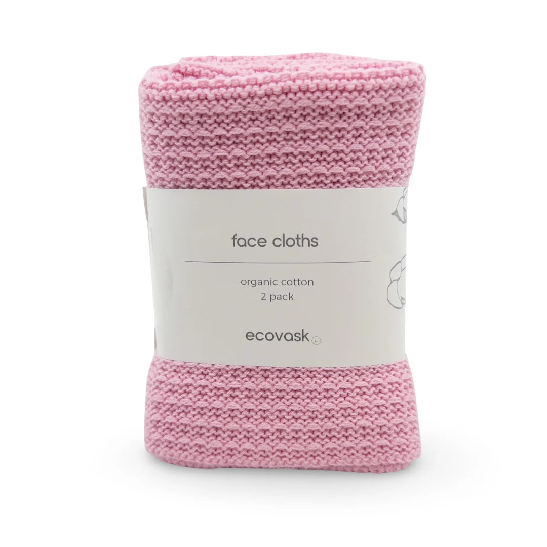 Ecovack Face Cloths 2PK- Assorted