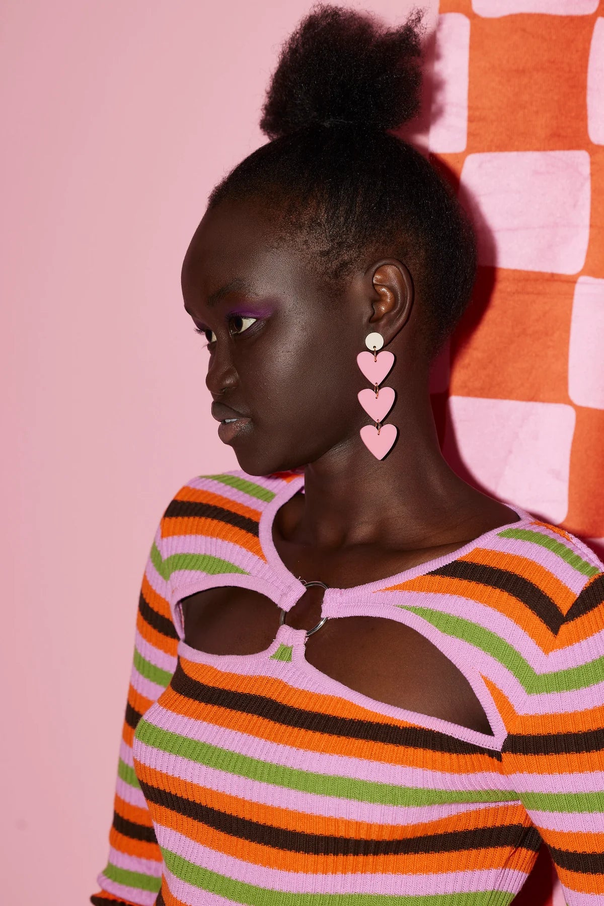 Emeldo Loved Up Earrings // Pink