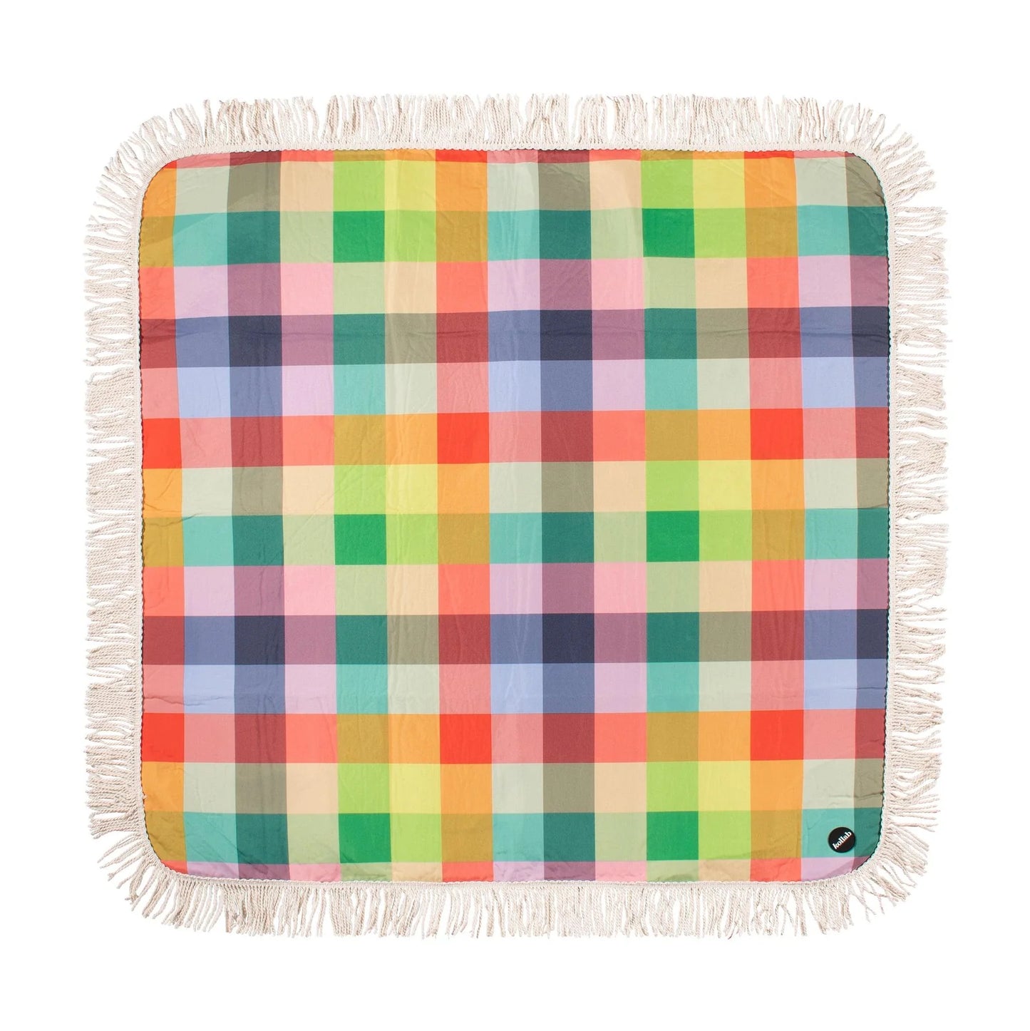 Kollab & Sage x Clare Fringed Medium Picnic Mat - Aida
