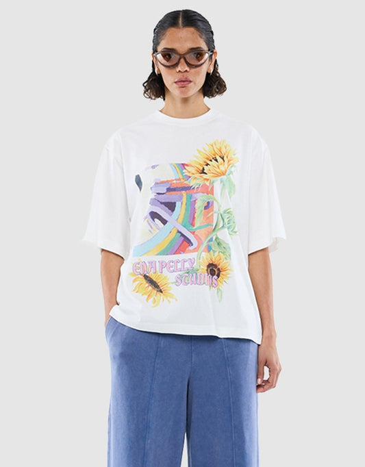 Ena Pelly Sunflower Warp Tee